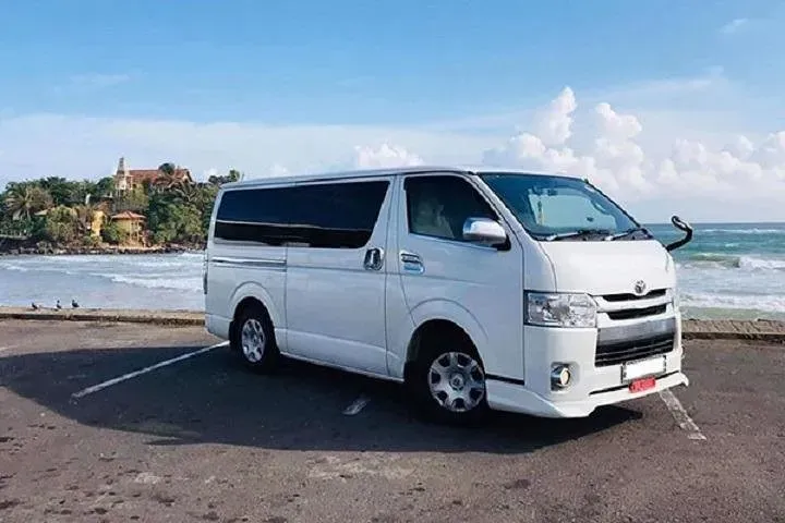 Shared minivan for budget-friendly group transfers along the Colombo to east coast route